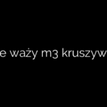 Ile waży m3 kruszywa