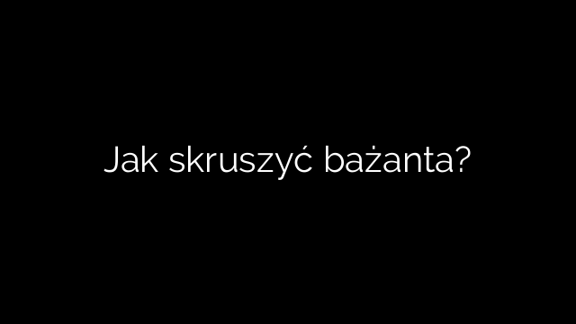 Jak skruszyć bażanta?