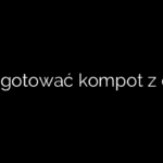 Jak ugotować kompot z dyni?