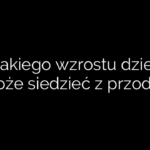 Od jakiego wzrostu dziecko może siedzieć z przodu?